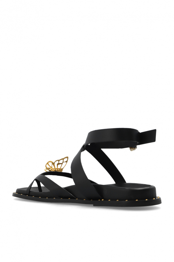 サンダル・ミュール SOPHIA WEBSTER Women Sandals 420819 SSS25010 Black Sophia Webster Delphine Black Caged Sandal Black 39 | eBay